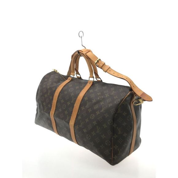 LOUIS VUITTON Keepall Bandouliere Monogram PVC Brown Bag - Picture 2 of 7